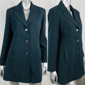 CAbi Coat Jacket 10 Dusty Blue Gray Military #384